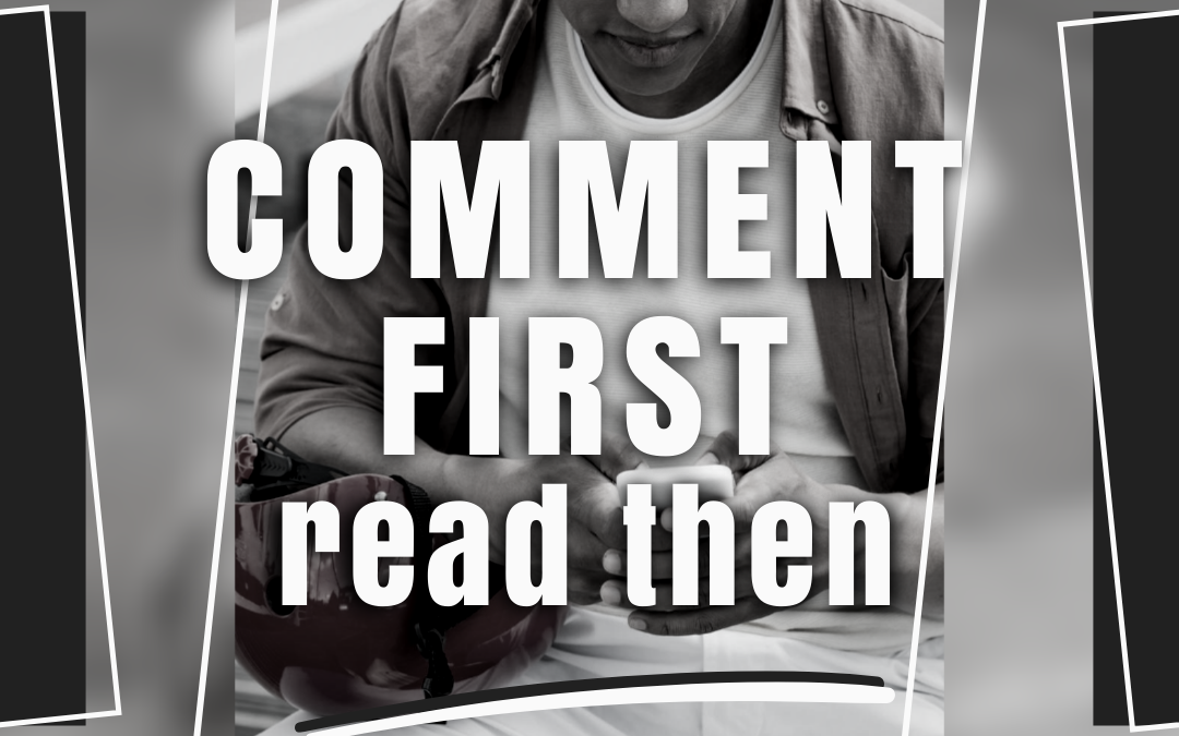 COMMENT FIRST, READ THEN : BUDAYA LAMBAT LITERASI DALAM  DUNIA TEKNOLOGI MASYARAKAT INDONESIA 
