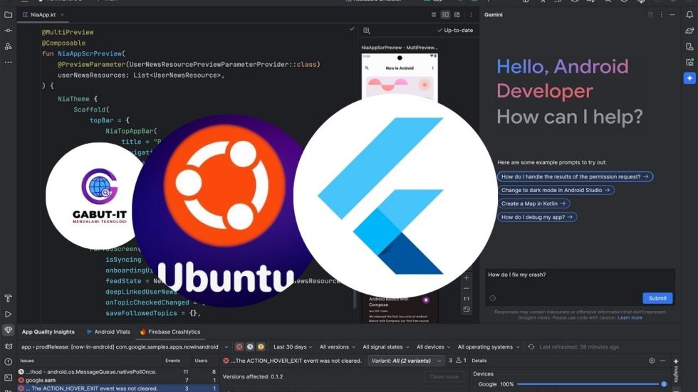 Panduan Lengkap Instalasi Flutter di Ubuntu 24.04 LTS - Gabut-IT